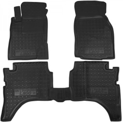 Коврики в салон резиновые Mitsubishi L200 1996-2006 DoubleCab Avto-Gumm