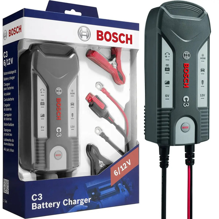 Зарядное устройство   3.8A/6V/12V Bosch C3