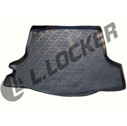 Коврик в багажник Renault Logan 2012-2020 седан ПЛАСТИК Locker 