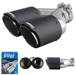 Насадка на глушитель НГ-1135B matte D=64 Vitol