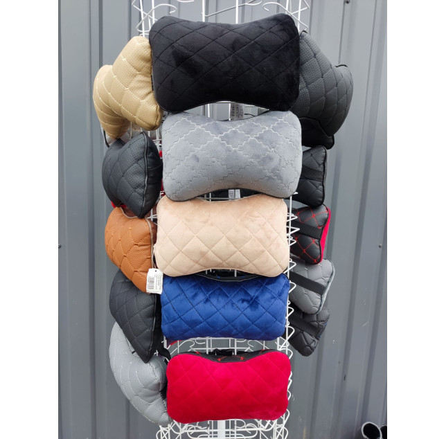 Подушка под голову Crazy бежевая/беж кант 1шт