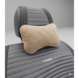 Подушка под голову Crazy бежевая/беж кант 1шт