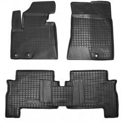 Коврики в салон резиновые Hyundai Santa Fe 2010-2012 5мест Avto-Gumm