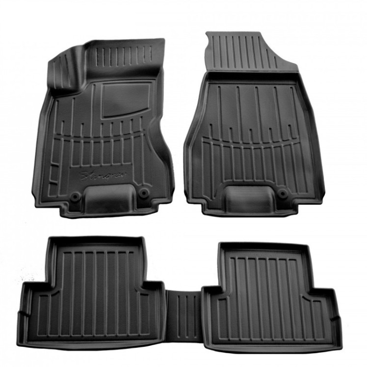 Килимки в салон гумові Nissan X-Trail T31 2007-2014 5шт Stingray 3D