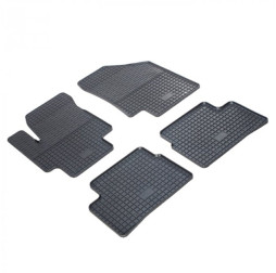 Коврики в салон резиновые Hyundai Accent 2006-2010/Kia Rio 2005-2011 4шт. BUDGET