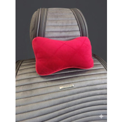 Подушка под голову Crazy красная/красный РОМБ кант 1шт