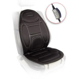 Накидка на сидения с подогревом (регулятор) H 96035 BK черная (108x49см) Vitol  