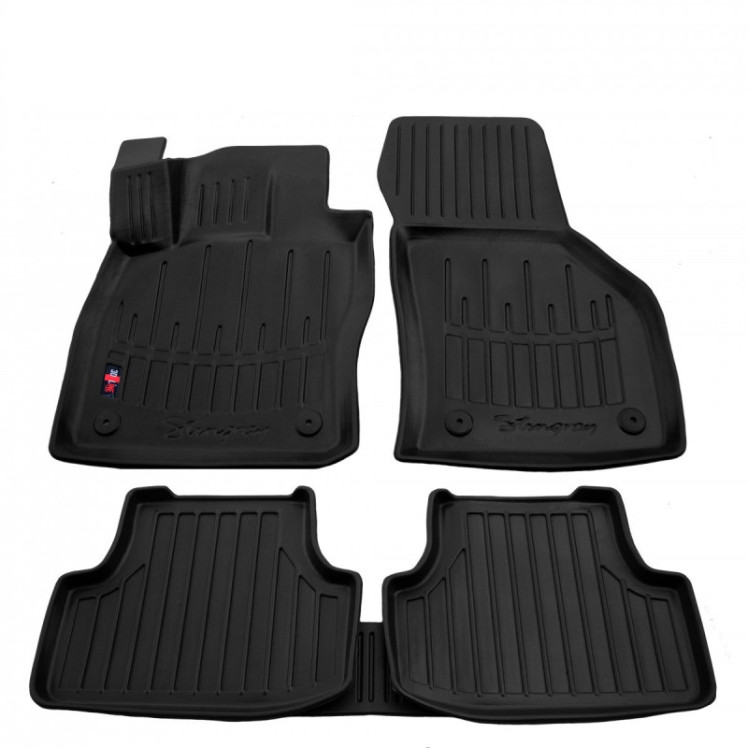 Коврики в салон резиновые VW Golf 7 2012-2020/Seat Leon 2012/Audi A3 2012 5шт Stingray 3D