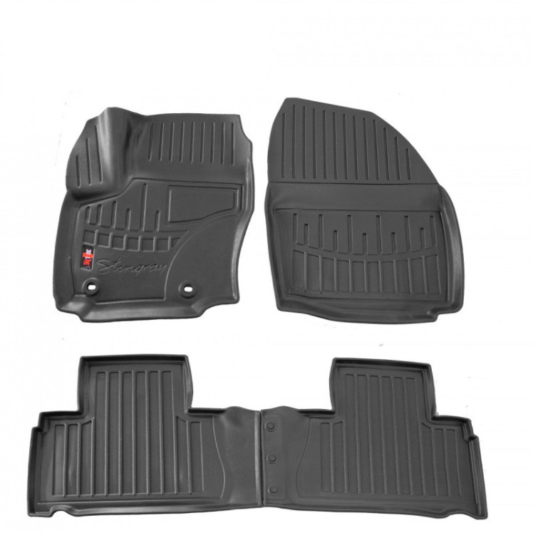 Килимки в салон гумові Ford S-Max 2006-2014/Galaxy 2006-2015 4шт Stingray 3D