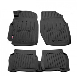 3D Коврики в салон резиновые Nissan Almera 2000-2006 5шт Stingray des 2020