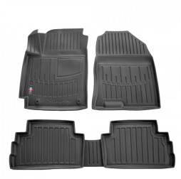 3D Коврики в салон резиновые Hyundai Kona 2017-2023 2шт передние Stingray des 2020 