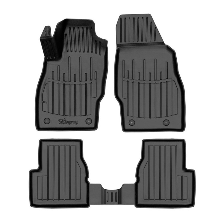 3D Коврики в салон резиновые Opel Corsa D 2006-2014 5шт Stingray des 2020