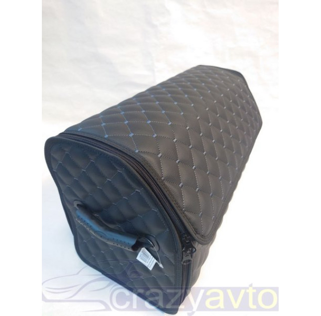 Органайзер саквояж у багажник AvtoBag 50/30/30 чорний/т.сіра нитка блискавка