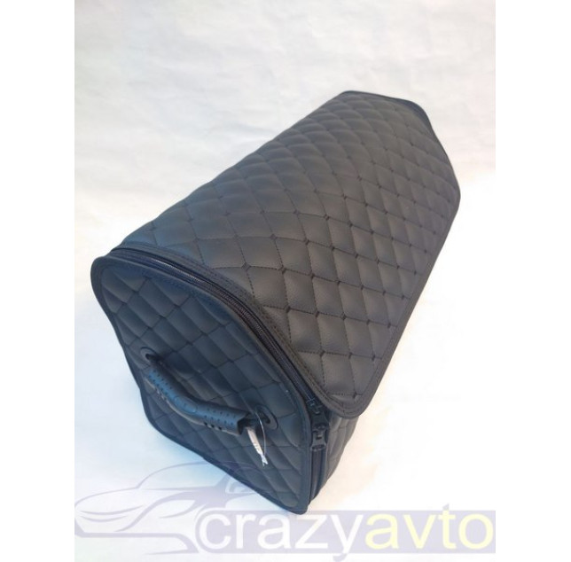 Органайзер саквояж у багажник AvtoBag 50/30/30 чорний/чорна нитка блискавка