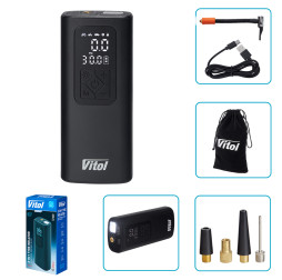 Автокомпрессор Vitol K-37 3in1 4000mAh