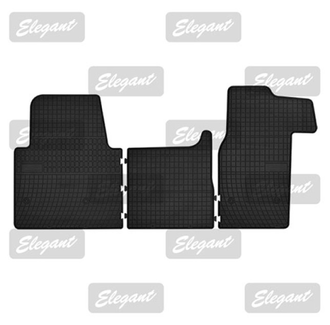 Килимки в салон гумові Renault Master 2010-2019/Opel Movano 2011/Nissan NV400 2010 Frogum 210695