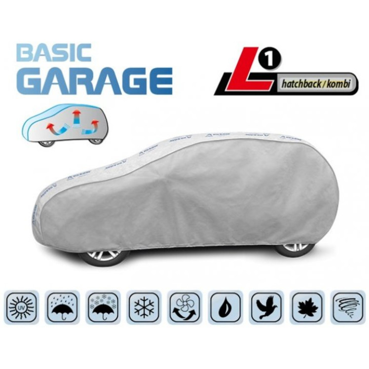 Тент автомобильный "L" Kegel Basic Garage Polyester 4.05х1.36х1.48м хетчбек/унив L1 5-3956-241-3021