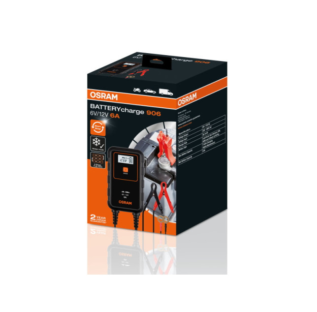 Зарядний пристрій 6A/12V Osram BATTERYcharge 906