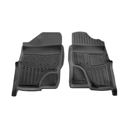 3D Коврики в салон резиновые Nissan Navara 2005-2015 (D40) (правый руль) 2шт передние Stingray