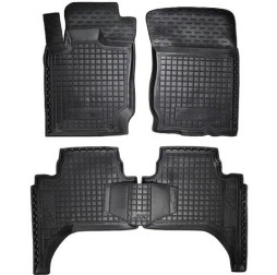 Килимки в салон гумові Mitsubishi L200 2013 long Avto-Gumm