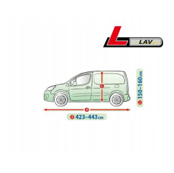 Тент автомобильный "L" Kegel Mobile Garage Polyester c мембран 4.43х1.48х1.6м LAV 5-4136-248-3020