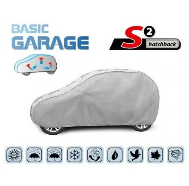 Тент автомобільний "S" Kegel Basic Garage Polyester 3.32х1.25х1.35м хетчбек S2 5-3952-241-3021