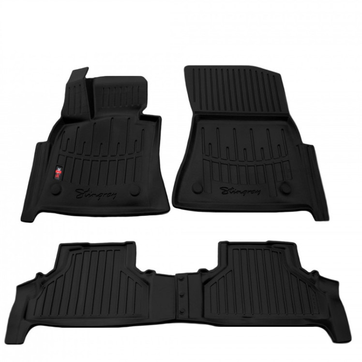 Килимки в салон гумові BMW X5 (E70) 2006-2013/X6 (E71) 2008-2014 4шт Stingray 3D