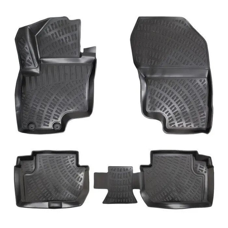 3D Коврики в салон резиновые Mitsubishi Outlander 2012-2020 Rizline