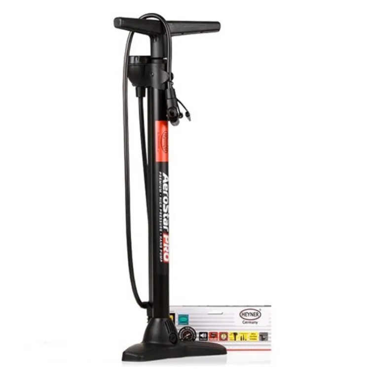 Насос ручний Heyner Aerostar PRO 216200 з манометром Насос ручний Heyner Aerostar PRO 216200 з манометром