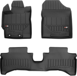 3D Коврики в салон резиновые Toyota Yaris 2011-2020 гибрид Frogum 3D428867