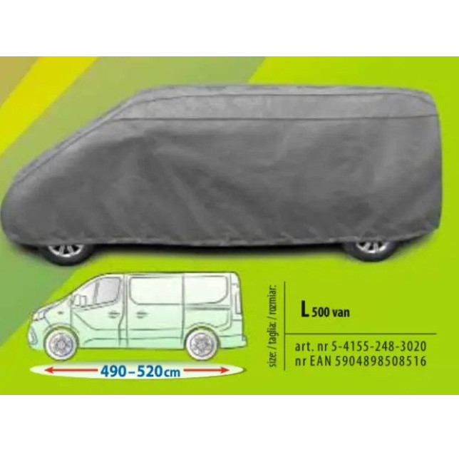 Тент автомобільний Bus 500 Kegel Mobile Garage Polyester з мембраною 5,00х1.85х1.80м VAN L500