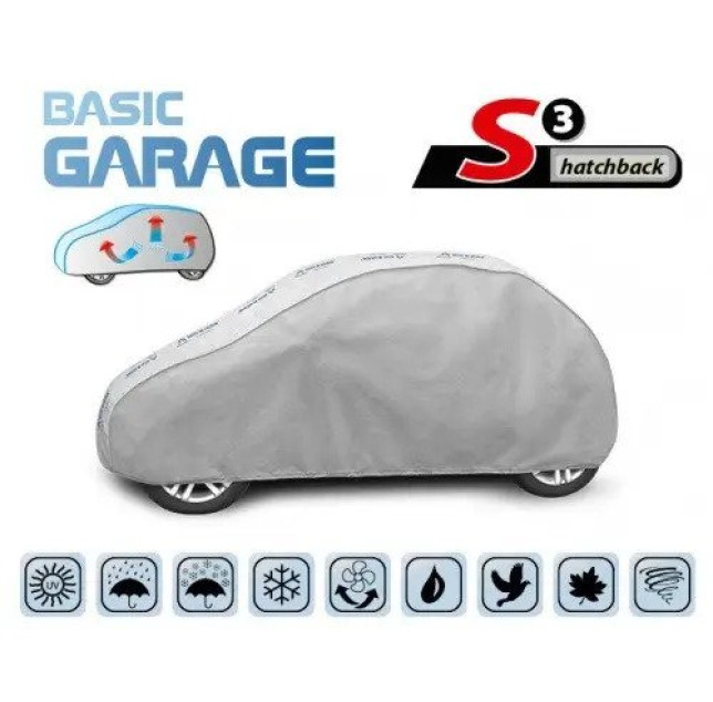 Тент автомобільний "S" Kegel Basic Garage Polyester 3.55х1.36х1.48м хетчбек S3 5-3953-241-3021