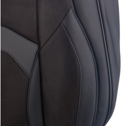 Чехлы универсальные  "5D" EKO черные VOIN V-8913 Bk (2 шт) передние