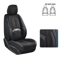 Чехлы универсальные  "5D" EKO черные VOIN V-8913 Bk (2 шт) передние