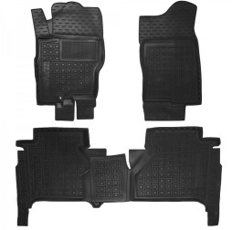 Коврики в салон резиновые Nissan Navara 2009-2015 DoubleCab MOD Avto-Gumm