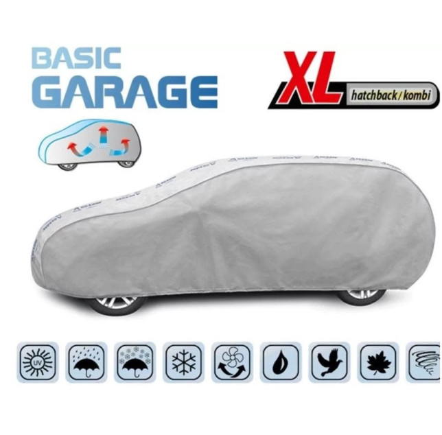 Тент автомобильный "XL" Kegel Basic Garage Polyester 4.55х1.36х1.48м хетчбек/унив 5-3957-241-3021