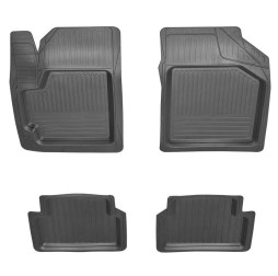 Коврики в салон резиновые универсальные Daewoo Lanos/ChevrolAveo/Lacetti 2шт ЗАДКИ Дубно