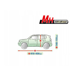 Тент автомобильный "MH" Kegel Membrane Garage полипропилен 4.3х1.55х1.48м кроссовер 5-4753-248-3050