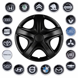 Колпаки для колес Skoda R16 4шт SKS/SJS 418 BLACK