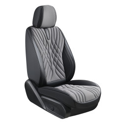 Чехлы универсальные  "5D" EKO серо-черные V-8863 Gy/Bk