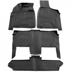 3D Коврики в салон резиновые Chrysler Grand Voyager 2008-2016/Dodge Grand Caravan 2шт Stingray des20