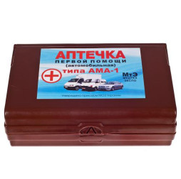 Набор автомобильный "АМА-1" Красный крест (пластиковый box)