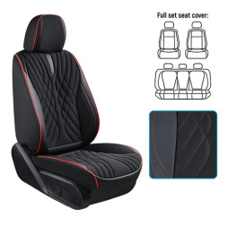 Чехлы универсальные  "5D" EKO черные VOIN V-8863 Bk/RdL