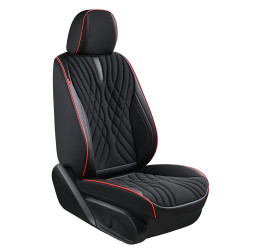 Чехлы универсальные  "5D" EKO черные VOIN V-8863 Bk/RdL