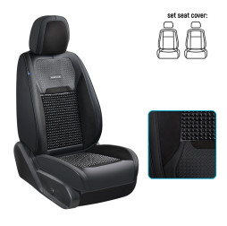 Чехлы универсальные  "5D" EKO черные VOIN V-8888 Bk (2 шт) передние