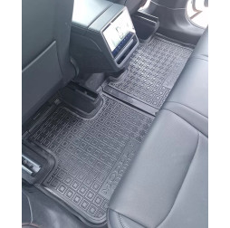 Коврики в салон резиновые Tesla Model Y Juniper 2025 2 ряд раздельный Avto-Gumm