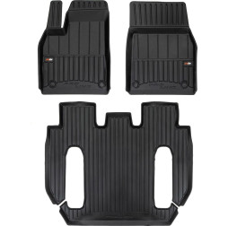 3D Коврики в салон резиновые Tesla Model X 2022 6 мест Frogum 3D429611