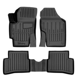 3D Коврики в салон резиновые Hyundai Accent 2006-2010 5шт Stingray des 2020