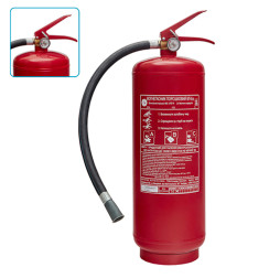 Огнетушитель порошковый с манометром OP-6 EN-3 6кг (Хладар)