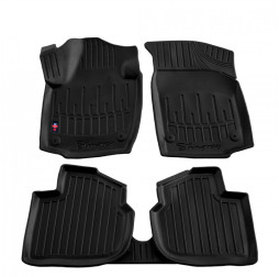 Килимки в салон гумові Skoda Rapid 2012-2019/Seat Toledo 2012-2019 5шт Stingray 3D